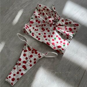 Frankie’s Bikinis x Sidney Sweeney Cherry Bikini